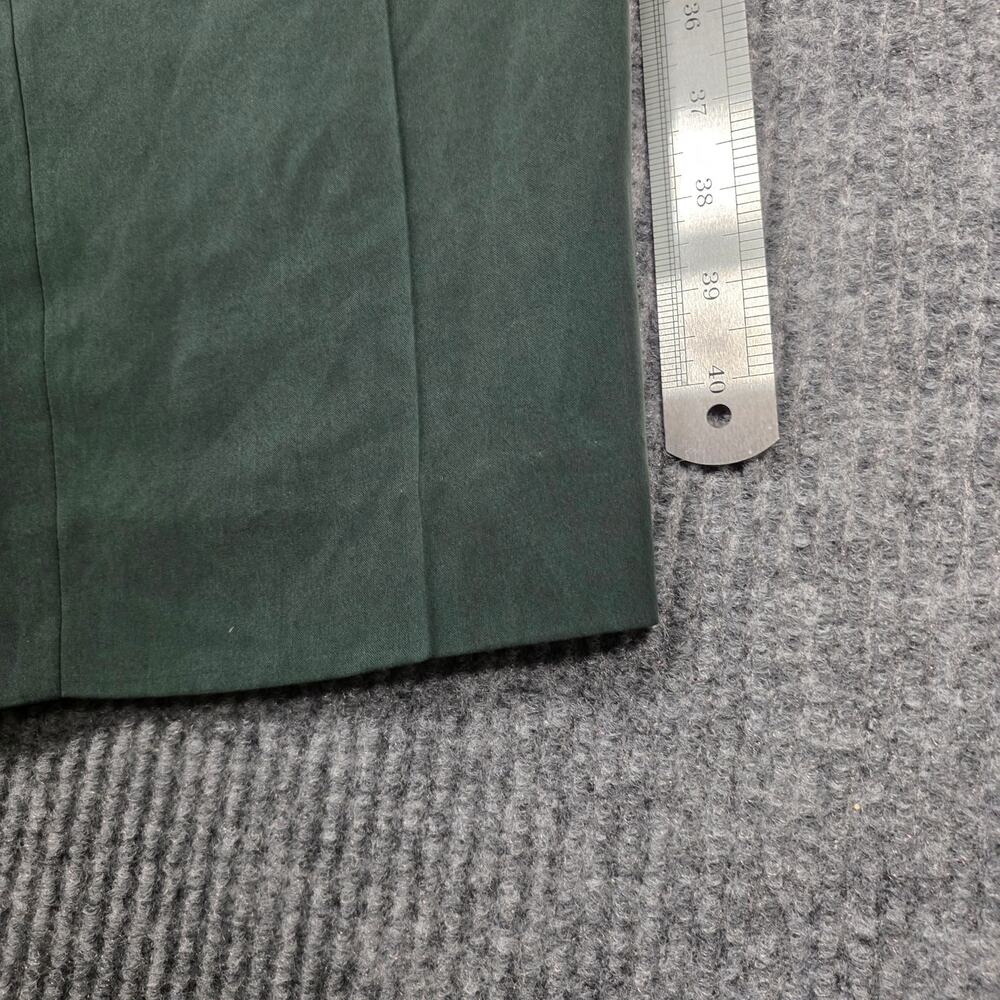 Wintersilks 100% Silk Pleated‎ Trousers Green High Waist Size 14 - Picture 4 of 5